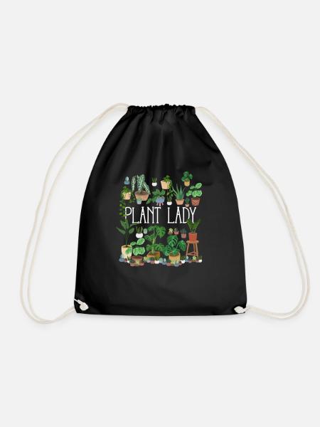 Plant Lady - Turnbeutel - Schwarz