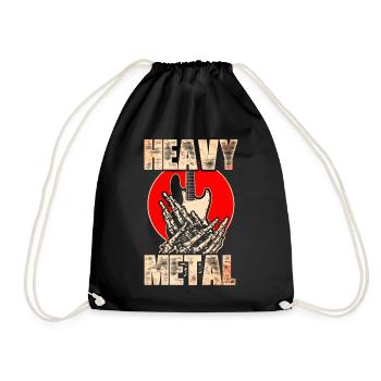 Métal lourd - Sac de sport léger - noir - Devant