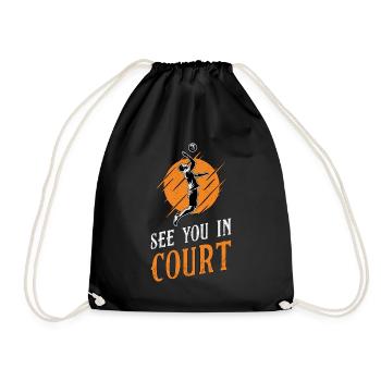 Volley-ball Volleyball Sport Beach Cadeau - Sac de sport léger - noir - Devant