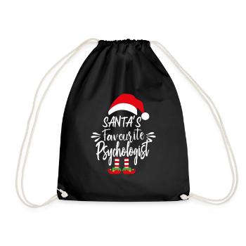 Le psychologue préféré du Père Noël - Sac de sport léger - noir - Devant