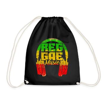 Musique Reggae - Sac de sport léger - noir - Devant