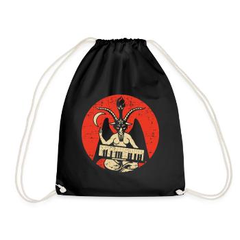Satan Barometh Satanic Occult Devil Baphomet Goat - Turnbeutel - Schwarz - Vorne