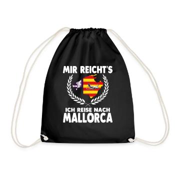 Aus dem Weg ich muss nach Mallorca - Turnbeutel - Schwarz - Vorne