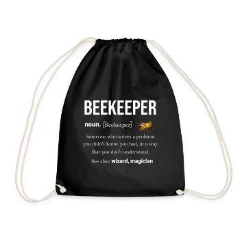 Apiculteurs - Sac de sport léger - noir - Devant