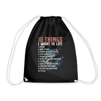 Fishing Vintage - Sac de sport léger - noir - Devant
