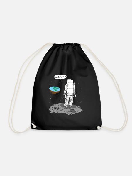 Flat Earth That Sucks Astronaut - Turnbeutel - Schwarz