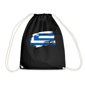 greece greece - Turnbeutel - Schwarz - Vorne
