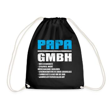 Papa GmbH Vintage - Turnbeutel - Schwarz - Vorne