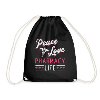 Pharmacy Technician Pharmacy Technician Gift - Drawstring Bag - black - Front