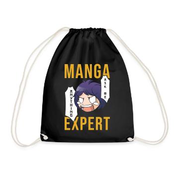 Manga Expert - Drawstring Bag - black - Front