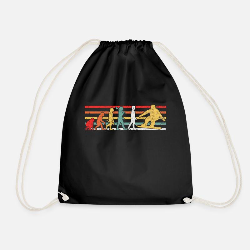 Snowboarder Snowboard - Turnbeutel - Schwarz