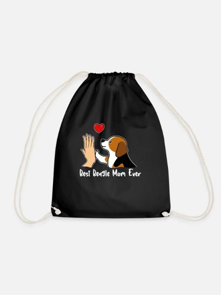 Best Beagle Mom Ever - Turnbeutel - Schwarz