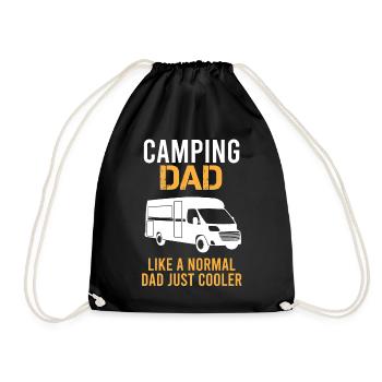 Camping Papa Spruch Camper Camping-car Van Cadeau - Sac de sport léger - noir - Devant