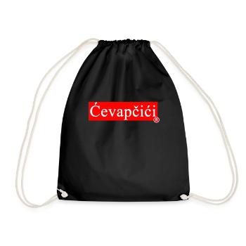 Cevapcici - Grill Balkan & Spécialité - Cevape - Sac de sport léger - noir - Devant
