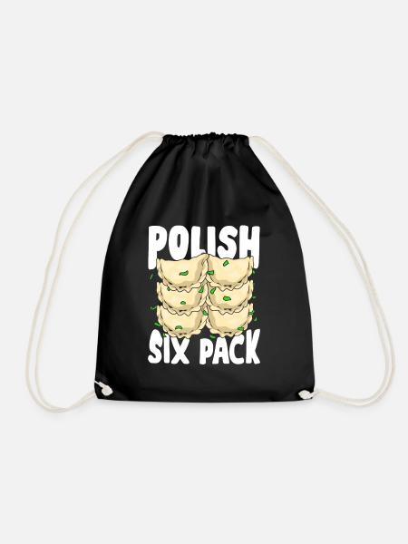 Lustiges Pierogi Piroggen Polnische Küche Geschenk - Turnbeutel - Schwarz