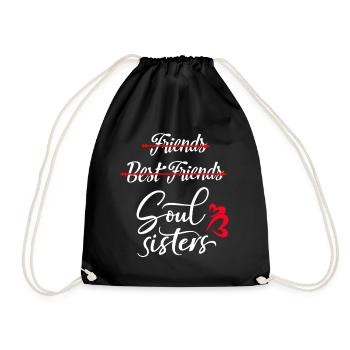 Friends - Best Freundinnen Friends - Soulsisters - Sac de sport léger - noir - Devant