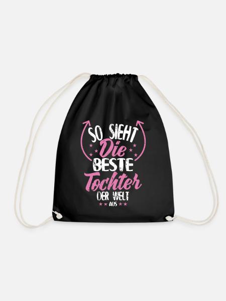 Beste Tochter der Welt - Turnbeutel - Schwarz