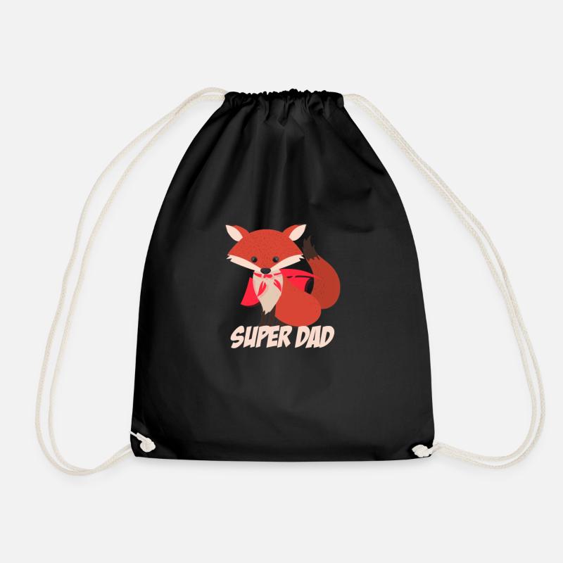 Super Dad Fuchs Vater - Turnbeutel - Schwarz