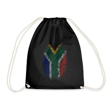 TEAM SOUTH AFRICA - Turnbeutel - Schwarz - Vorne