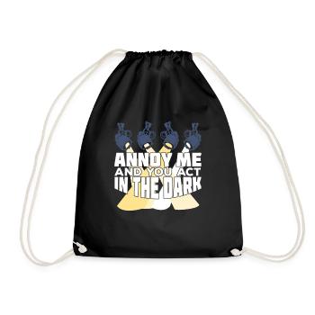 Lighting Technician Illuminator Gift - Drawstring Bag - black - Front