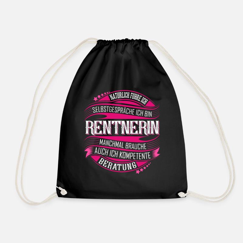 Rentnerin - Turnbeutel - Schwarz