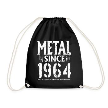Metal Geschenk Geburstag Millésime 1964 - Sac de sport léger - noir - Devant