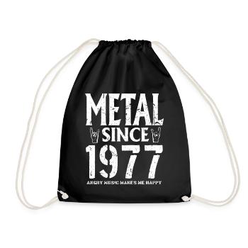 Metal Geschenk Geburstag Millésime 1977 - Sac de sport léger - noir - Devant