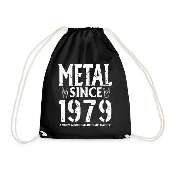 Metal Geschenk Geburstag Millésime 1979 - Sac de sport léger - noir - Devant
