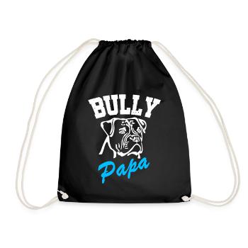 BULLY Papa - Old English Bulldog - Hunde Herrchen - Turnbeutel - Schwarz - Vorne