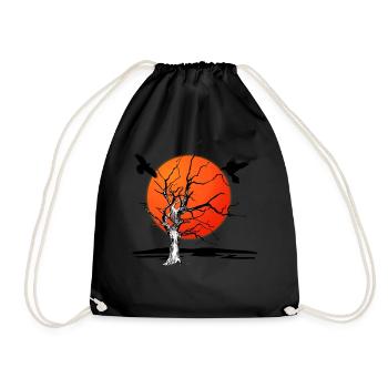 Weltenesche Odins Rabe Viking Yggdrasil Irminsul - Sac de sport léger - noir - Devant