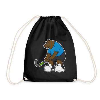 Hockey sur gazon Bear Stick - Sac de sport léger - noir - Devant