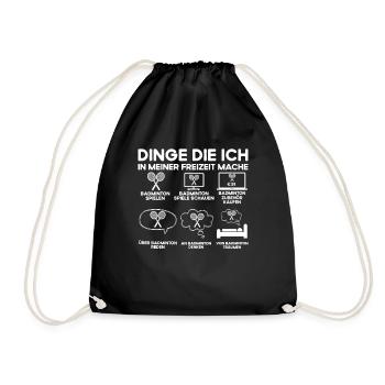 Raquette de badminton Raquette de plume ball - Sac de sport léger - noir - Devant