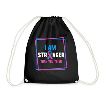 Je suis plus fort que vous ne le pensez, bébé de grossesse - Sac de sport léger - noir - Devant