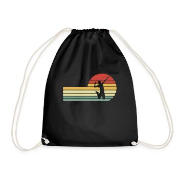 Volleyball Volleyball Player Beach Volleyball Player - Drawstring Bag - black - Front