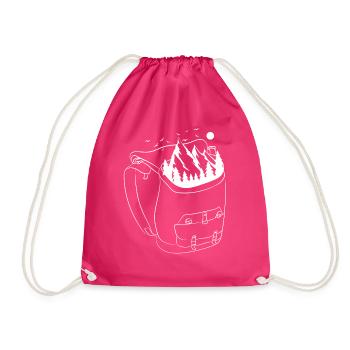 Hiker Landscape Backpack Hiking - Sac de sport léger - fuchsia - Devant