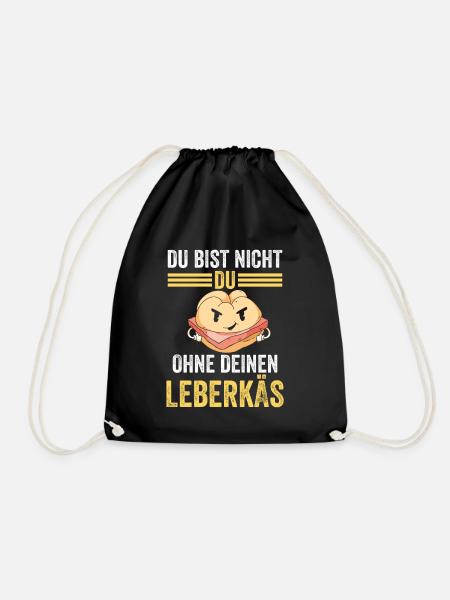 Leberkäse Leberkäs Fleischkäse Bayern - Turnbeutel - Schwarz