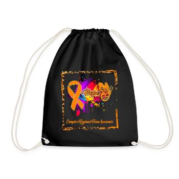Hope Shirt, komplexes regionales Schmerzsyndrom - Turnbeutel - Schwarz - Vorne