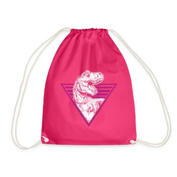 Dinosaurs T Rex Extinct Dinosaurs Vaporwave - Sac de sport léger - fuchsia - Devant