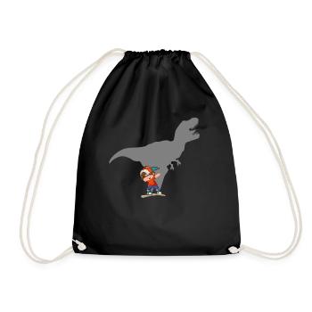 Rentrée scolaire École dinosaure dinosaure - Sac de sport léger - noir - Devant