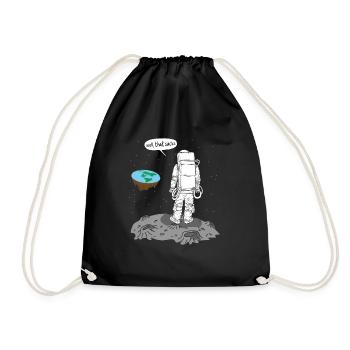 Terre plate Astronaute Well That Sucks - Sac de sport léger - noir - Devant