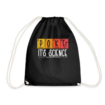 Poker Tableau périodique Éléments Élément chimique - Sac de sport léger - noir - Devant