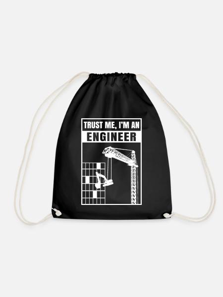 Trust Me I'm An Engineer - Turnbeutel - Schwarz