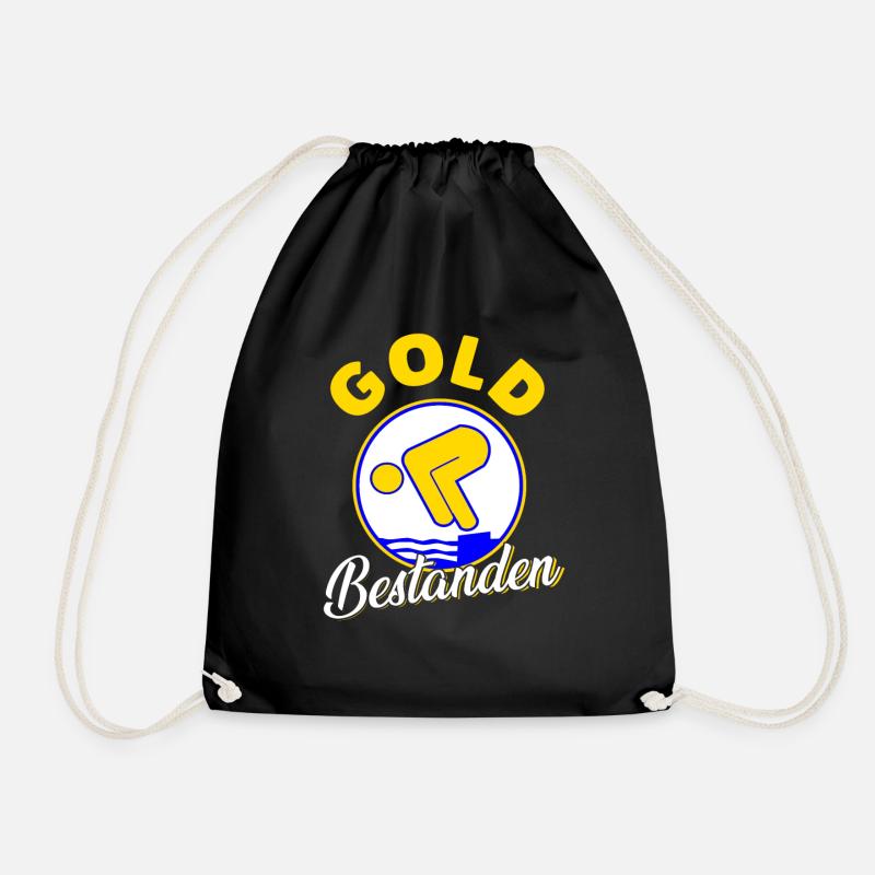 Gold Bestanden - Turnbeutel - Schwarz