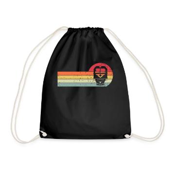 Course - Drawstring Bag - black - Front