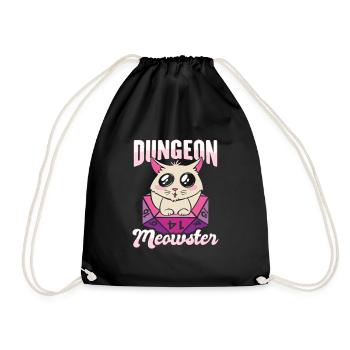Dungeon Meowster Shirt pour RPG Gamer - Sac de sport léger - noir - Devant