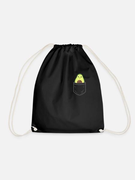 Avocado Halloween Kostüm lustige Avocados - Turnbeutel - Schwarz