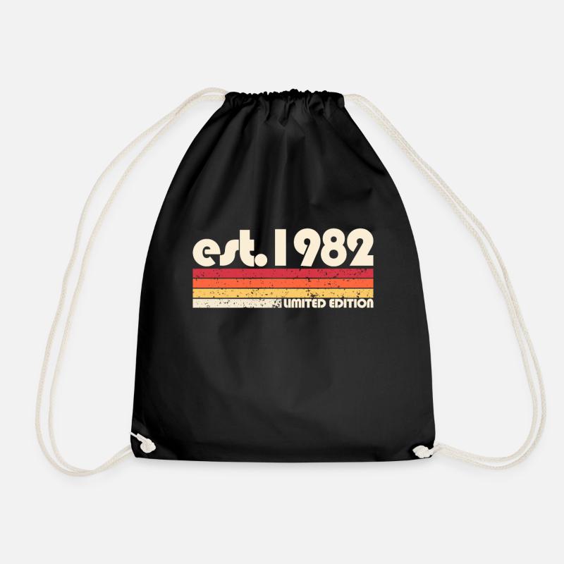 1982 Limited Edition Retro Vintage - Turnbeutel - Schwarz
