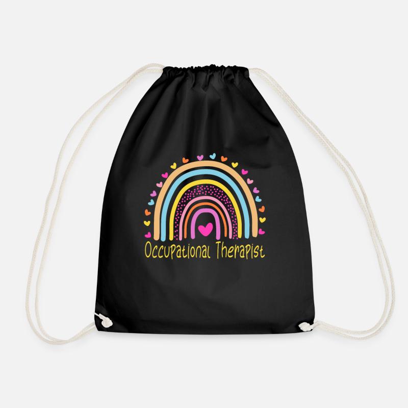 Occupational Therapist Rainbow - Turnbeutel - Schwarz