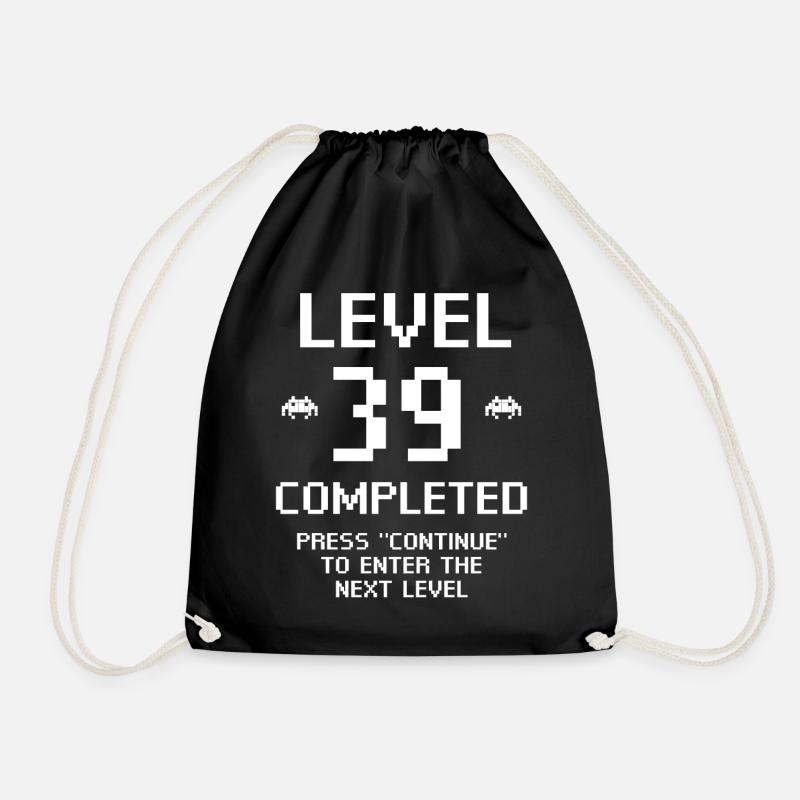 Level 39 Completed - Turnbeutel - Schwarz