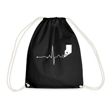 CNC Heartbeat - Sac de sport léger - noir - Devant